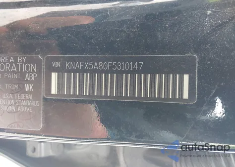 2015 Kia Forte Ex из США, поврежденный, VIN KNAFX5A80F5310147